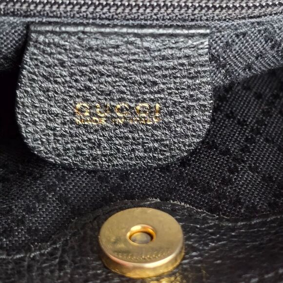 Authentic Gucci Diana Mini Black Suede Bamboo 2-Way Crossbody Handbag - Picture 13 of 15